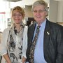 Frau Schulze von den Zentralhallen Hamm  und Peter Heemeier Schriftführer LV